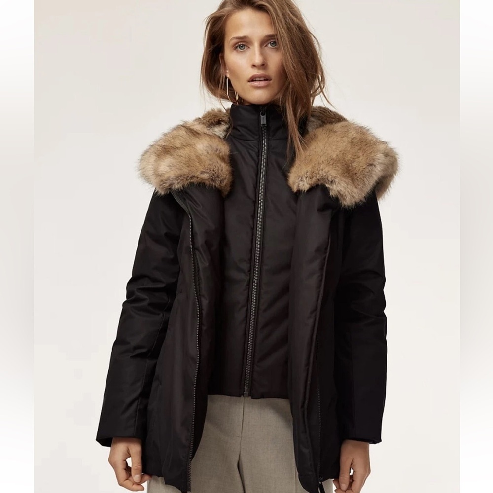 ARITZIA Babaton Chamonix Goose Down Winter Parka Black XS